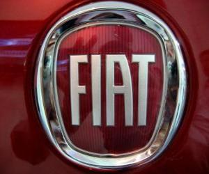 Puzzle FIAT λογότυπο, ιταλική μάρκα αυτοκινήτου